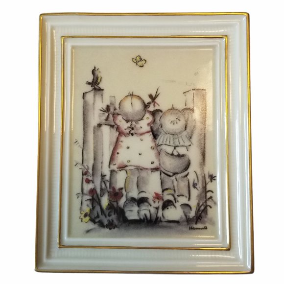 M.J. Hummel "On Tiptoes" Gallery Picture w/Stand - Picture 2 of 7